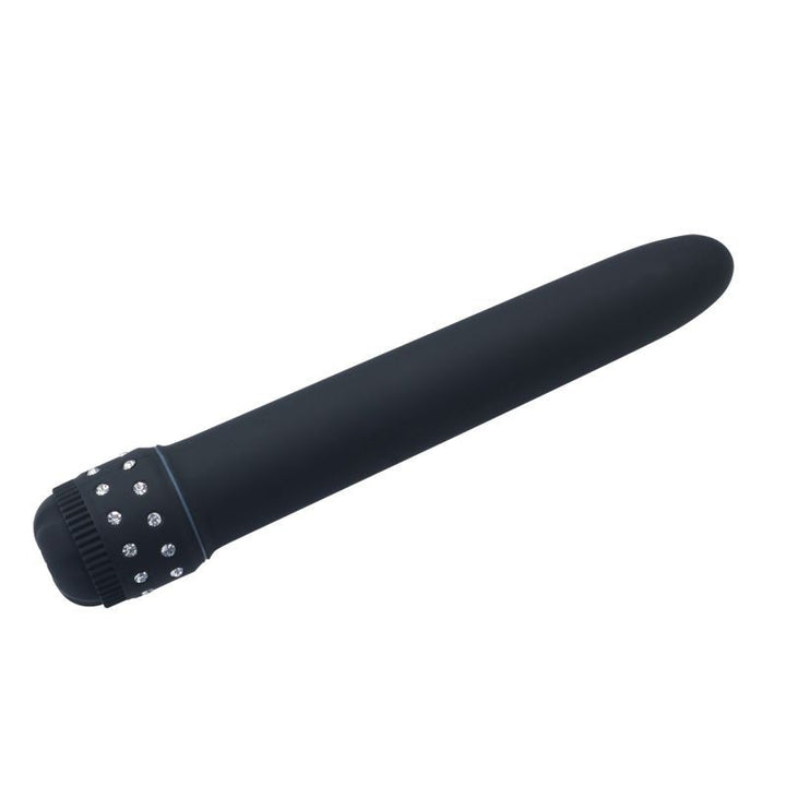 Classy black vibrating dildo vaginal vibrator for slim women