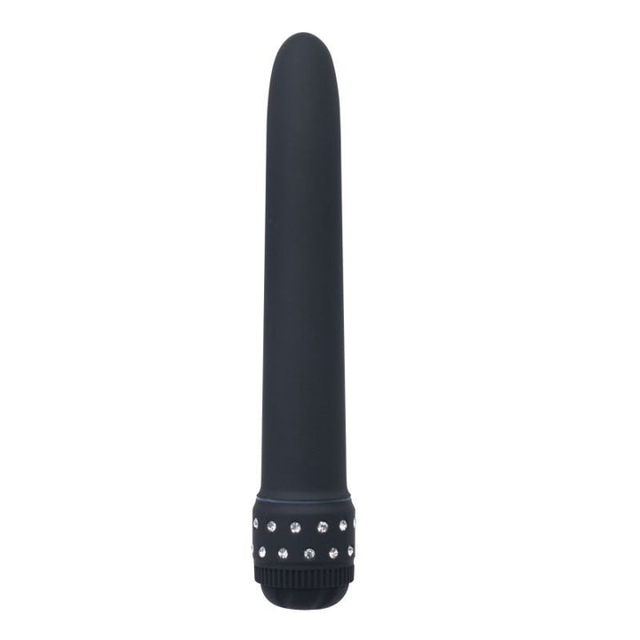 Classy black vibrating dildo vaginal vibrator for slim women