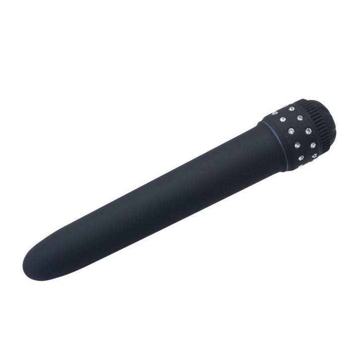 Classy black vibrating dildo vaginal vibrator for slim women