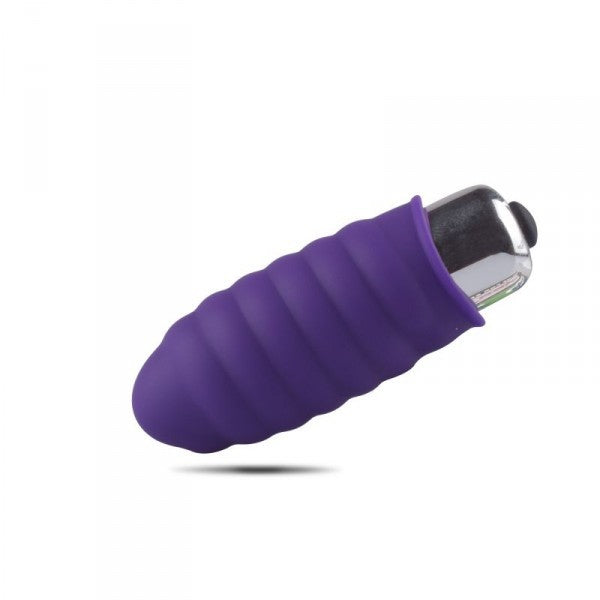 Vaginal vibrator phallus vibrating dildo mini clitoris stimulator in purple silicone
