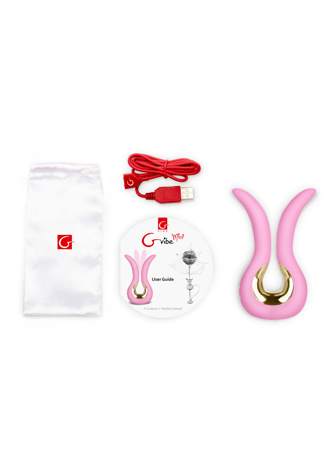 Gvibe Mini double silicone vaginal vibrator for G-spot and clitoris