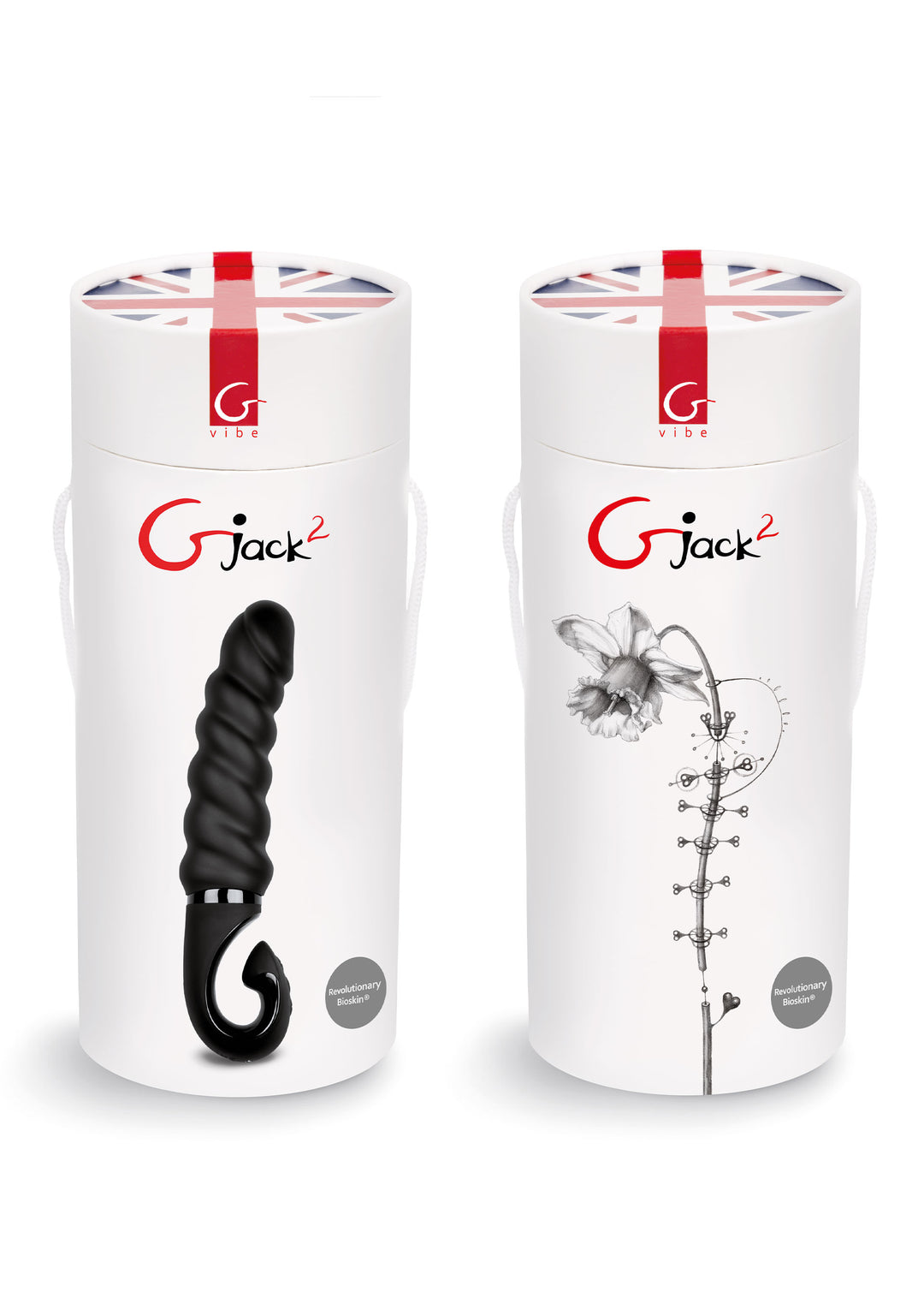 Gjack 2 waterproof rechargeable realistic vibrator Black - 22cm