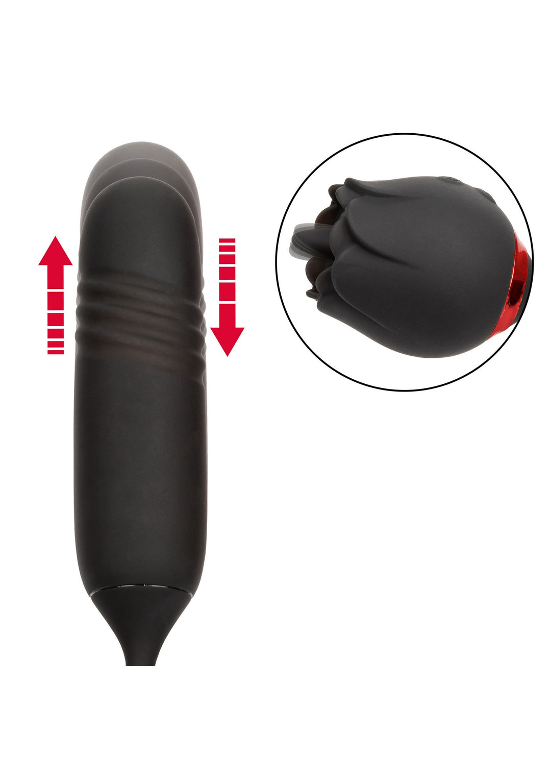 French Kiss Elite Romeo vaginal vibrator stimulates clitoris