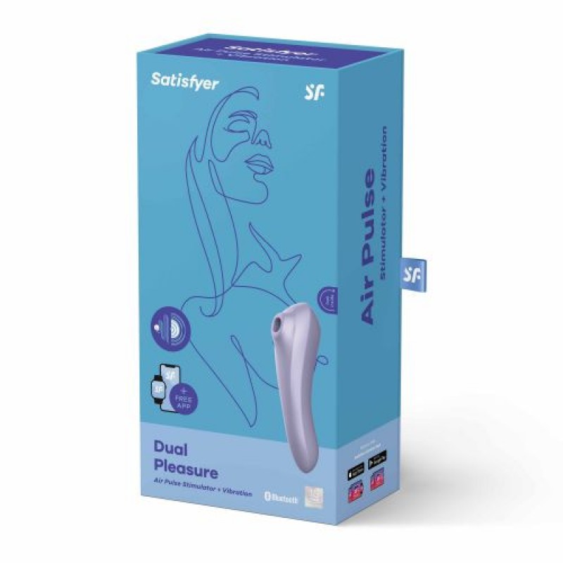 Dual Pleasure clit sucking vaginal vibrator mauve