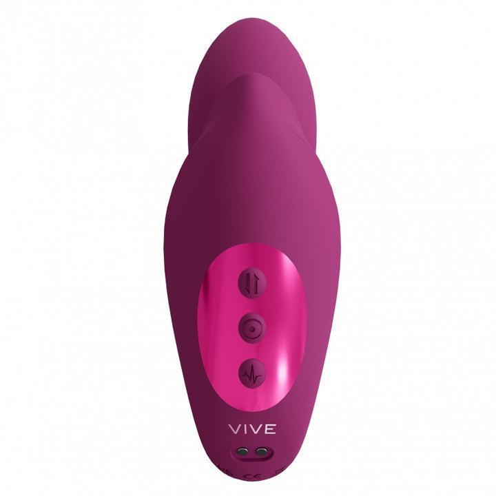 Yuki Dual Motor G-Spot Vibrator with Massaging Beads Pink